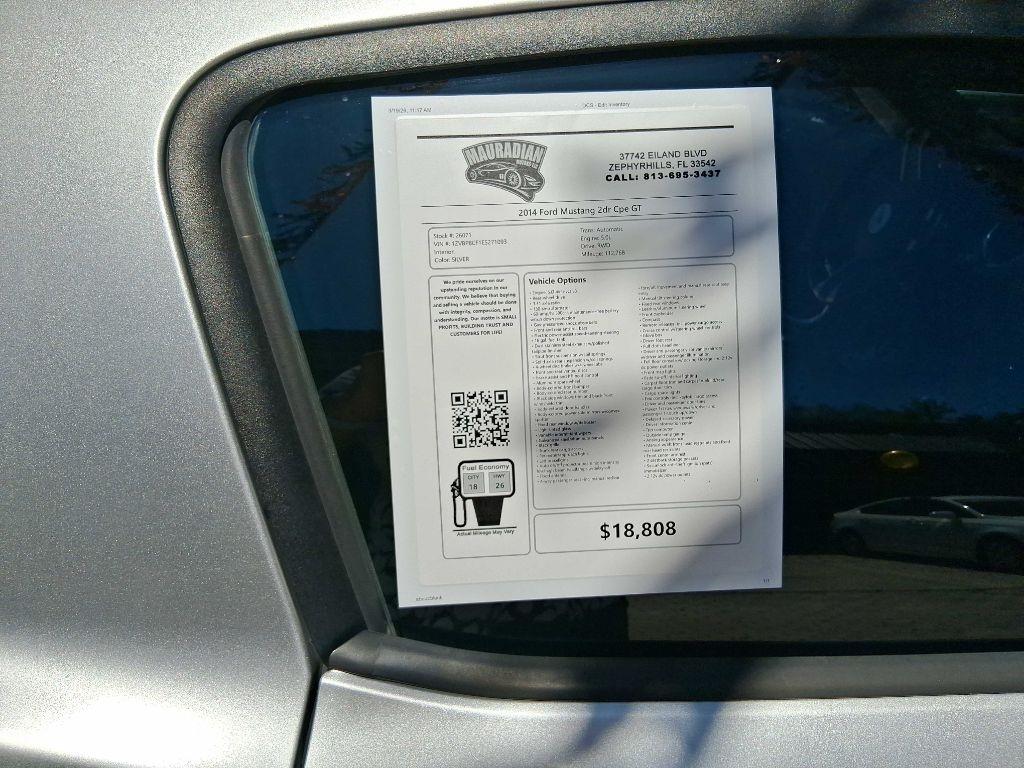 Ford Mustang 2dr Cpe GT 2014