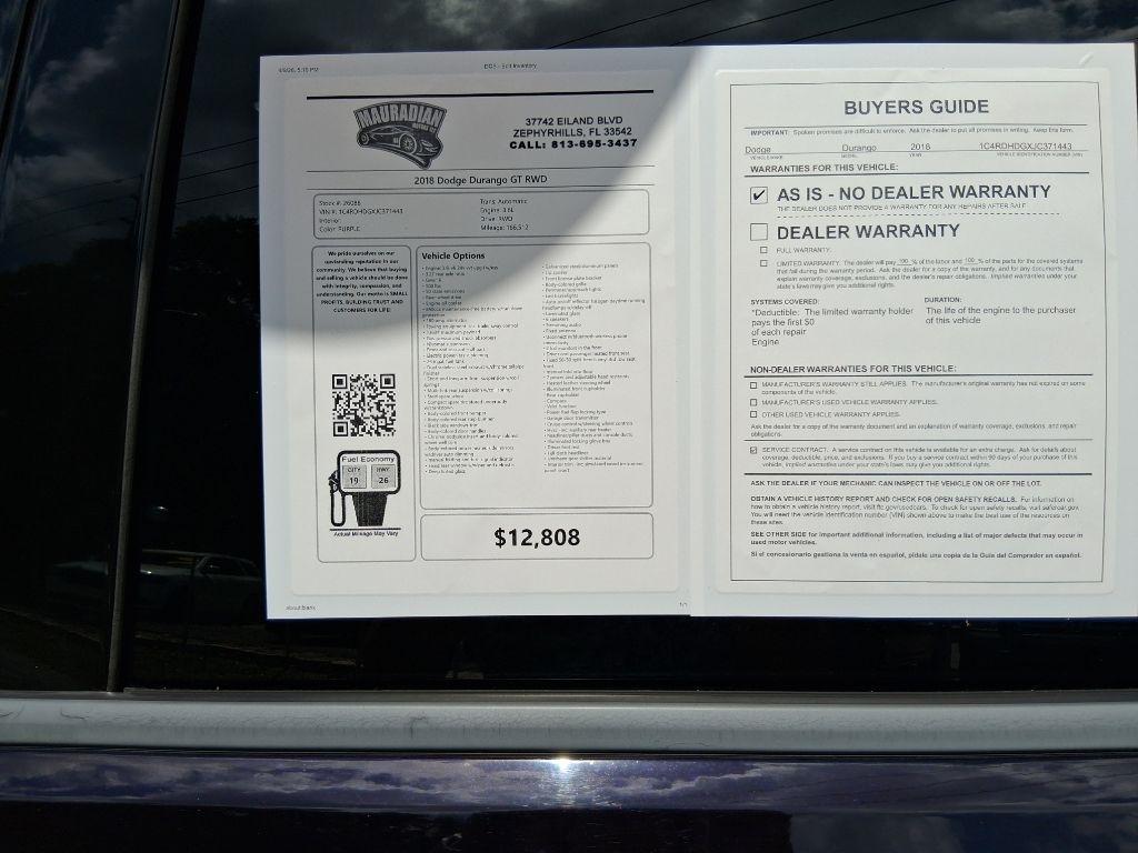 Dodge Durango GT RWD 2018