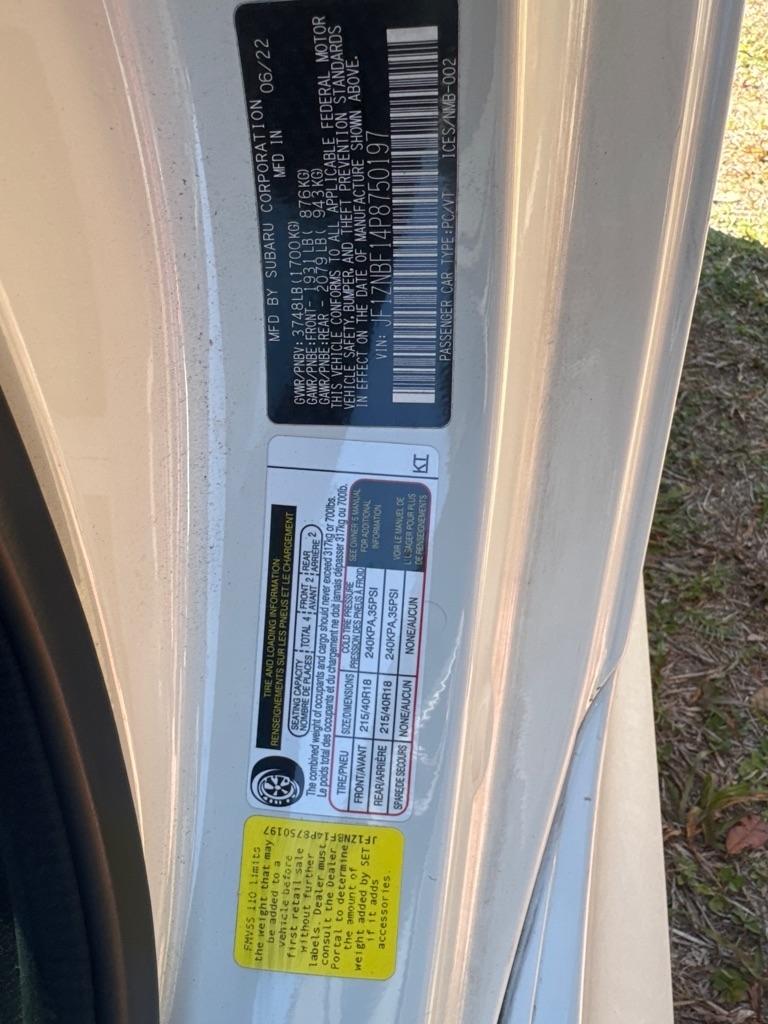 Toyota GR86 Premium Auto (Natl) 2023