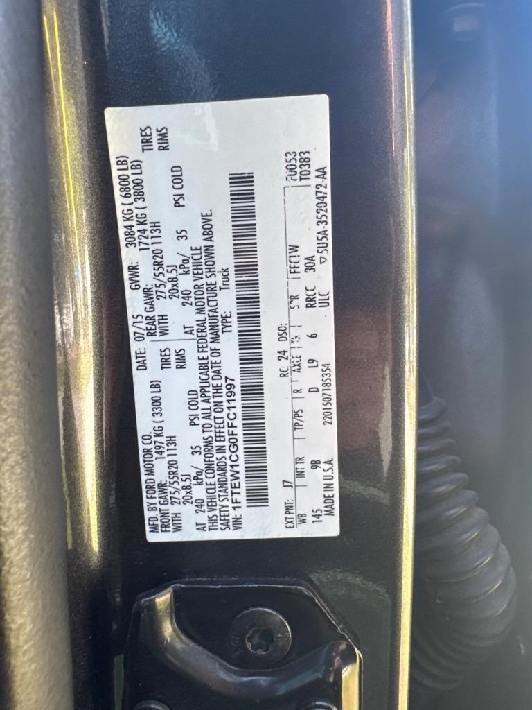 Ford F-150 2WD SuperCrew 157" King Ranch 2015