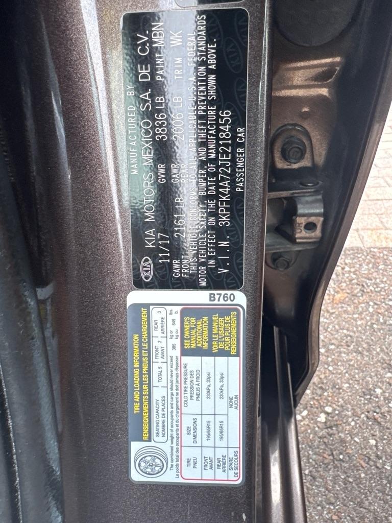 Kia Forte LX Manual 2018