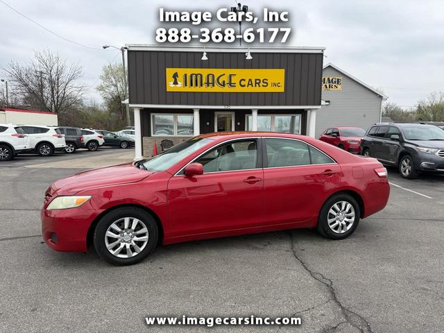 Red 2011 Toyota Camry LE Sedan Front-Wheel Drive Automatic