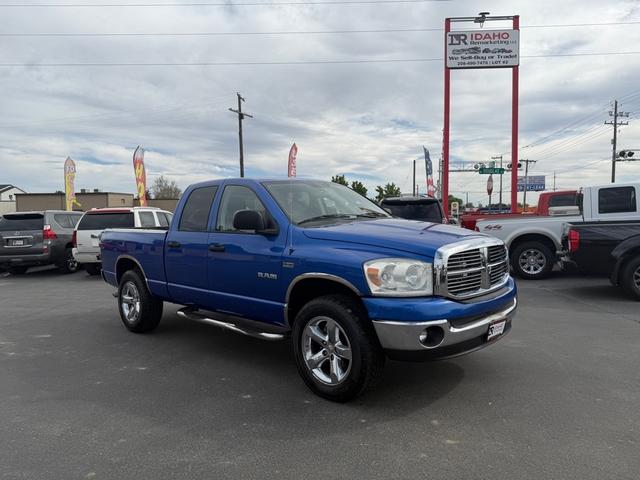 Blue 2008 Dodge RAM 1500 ST Quad Cab 4WD Pickup Truck Four-Wheel Drive Automatic