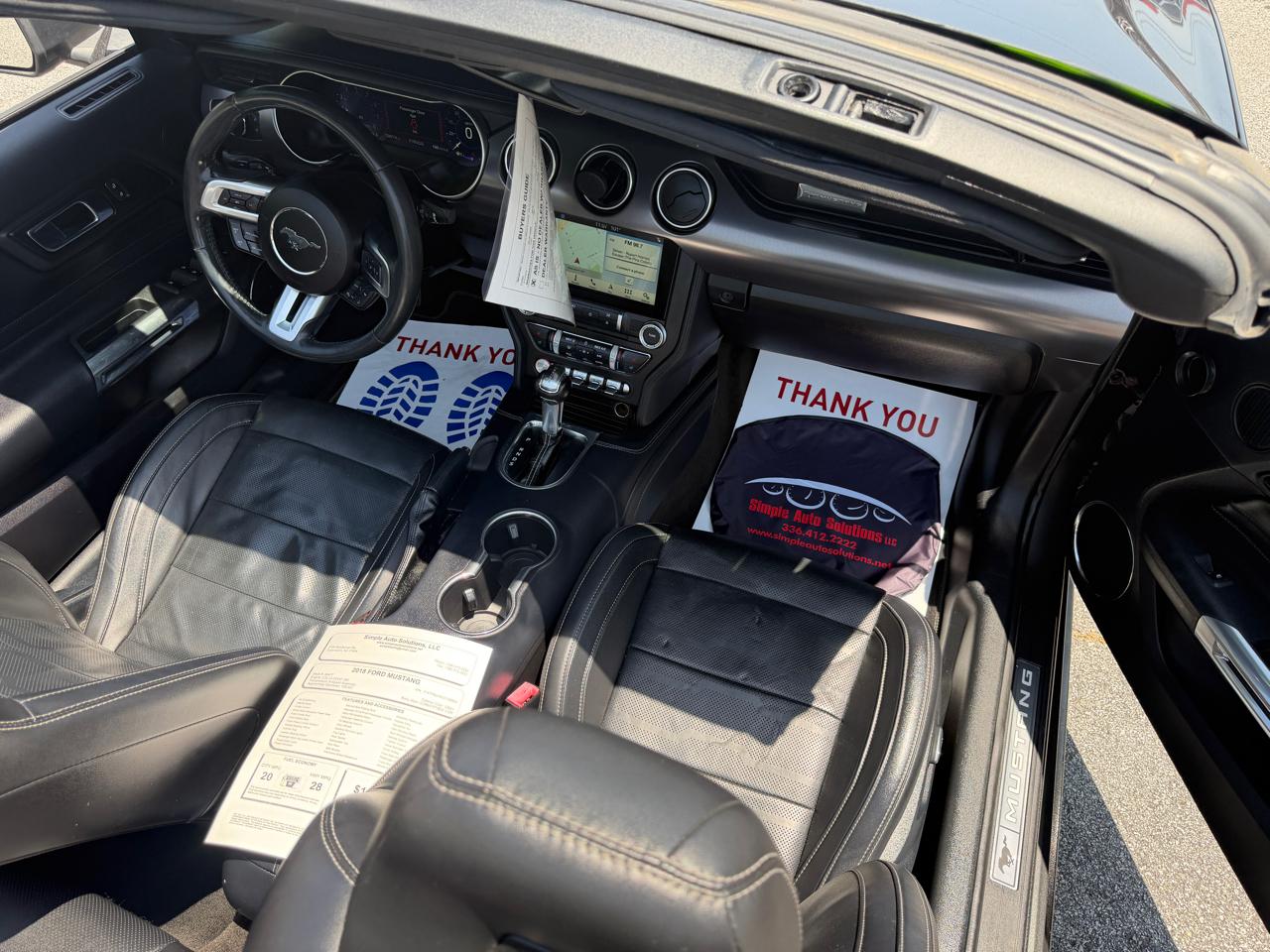 Ford Mustang EcoBoost Premium Convertible 2018