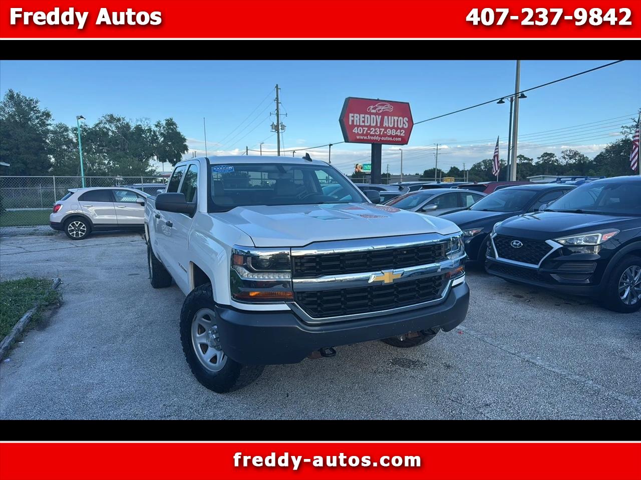 2018 Chevrolet Silverado 1500 Work Truck Crew Cab Long Box 4WD