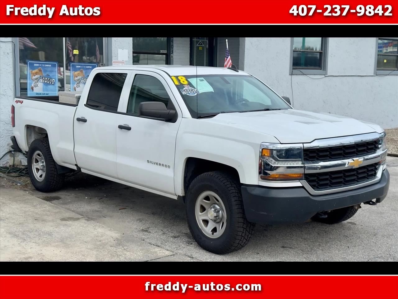 2018 Chevrolet Silverado 1500 Work Truck Crew Cab Long Box 4WD