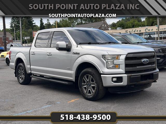 Silver 2015 Ford F-150 Pickup Truck Four-Wheel Drive Automatic