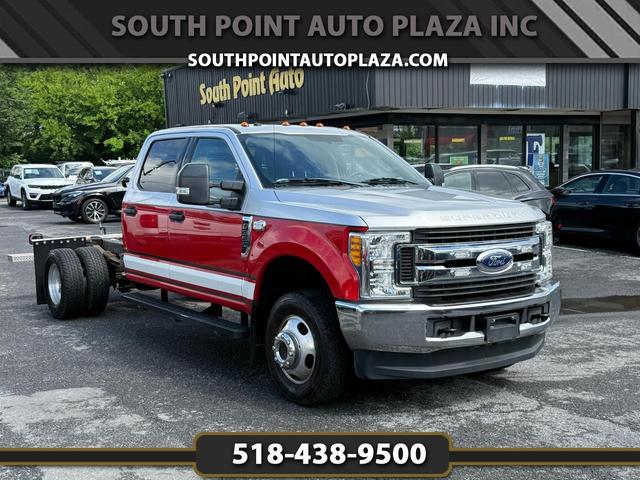 Silver 2017 Ford F-350 Super Duty Chassis Pickup Truck Four-Wheel Drive Automatic