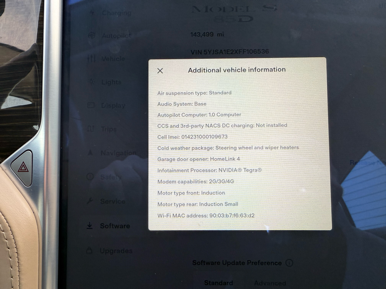 Tesla Model S 85D 2015