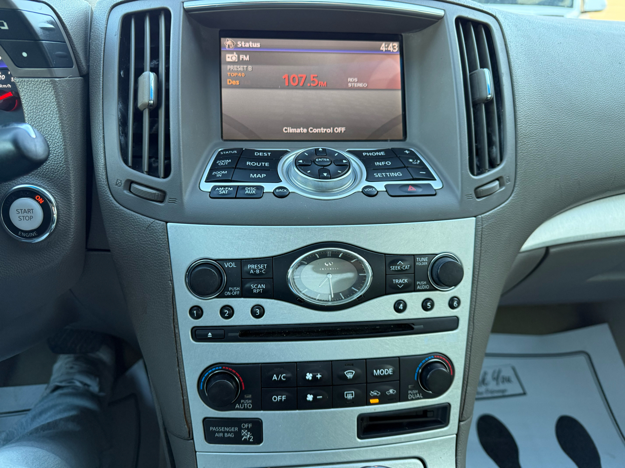 Infiniti G37 Base 2008