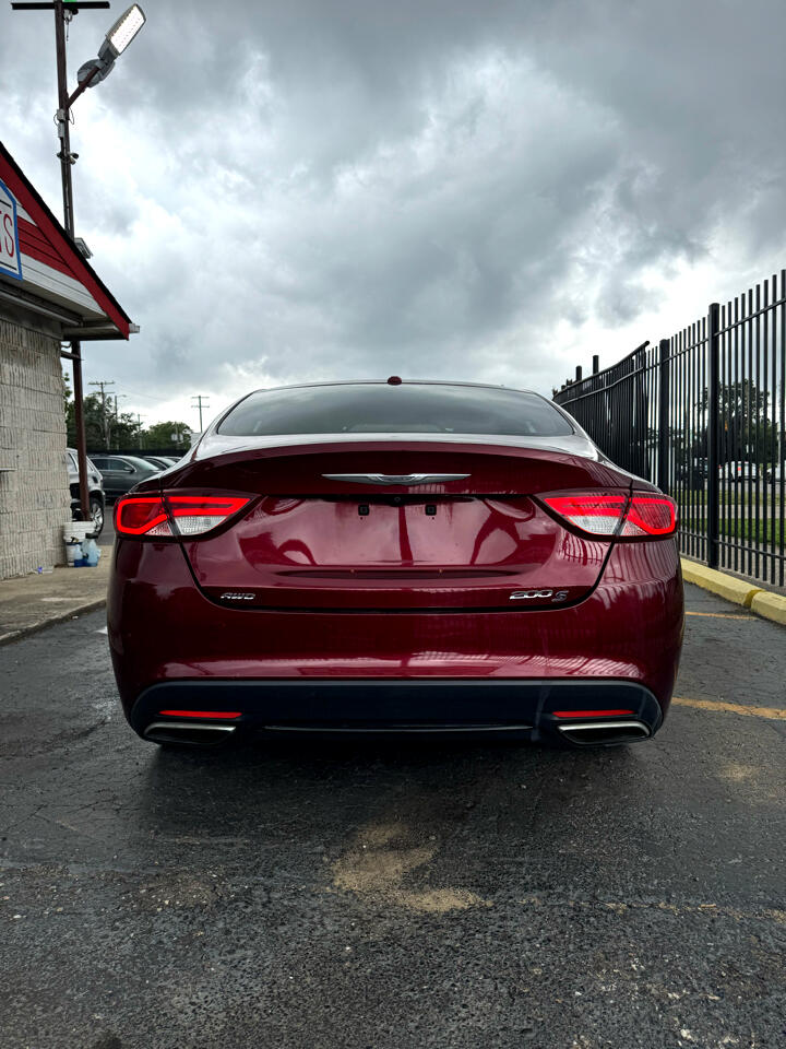Chrysler 200 S AWD 2015 Chrysler 200 S AWD 2015