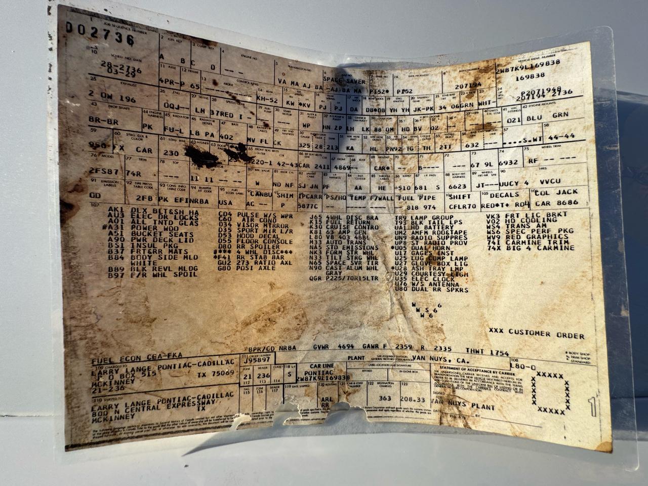 Pontiac Firebird Trans Am  1979