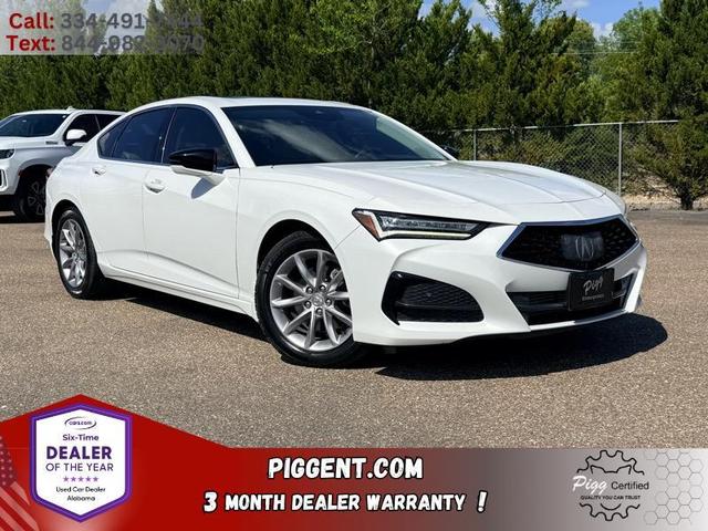 White 2021 Acura TLX FWD Sedan Front-Wheel Drive Automatic
