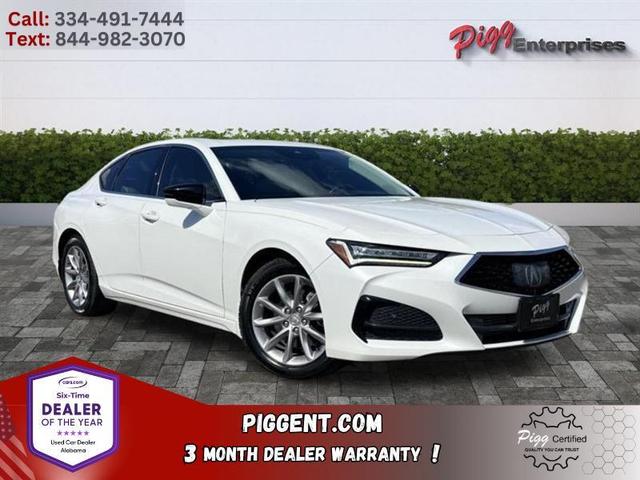 White 2021 Acura TLX FWD Sedan Front-Wheel Drive Automatic