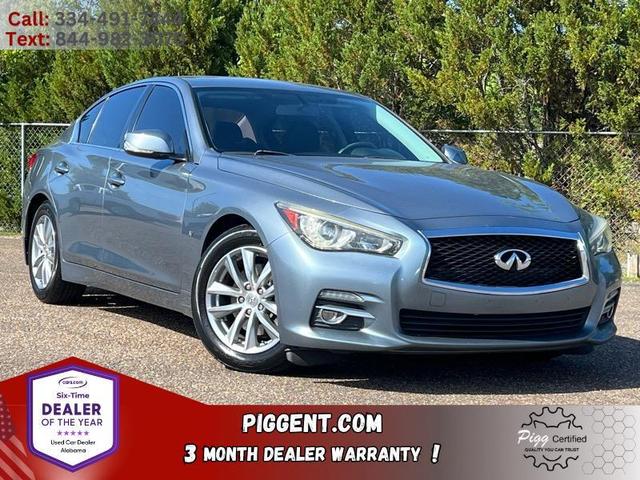 Blue 2015 INFINITI Q50 3.7 RWD Sedan Rear-Wheel Drive Automatic