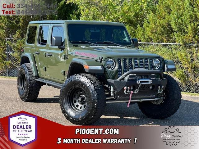 Green 2021 Jeep Wrangler Unlimited Rubicon 4WD SUV / Crossover Four-Wheel Drive Automatic