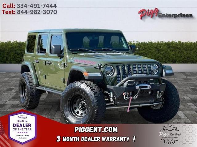 Green 2021 Jeep Wrangler Unlimited Rubicon 4WD SUV / Crossover Four-Wheel Drive Automatic