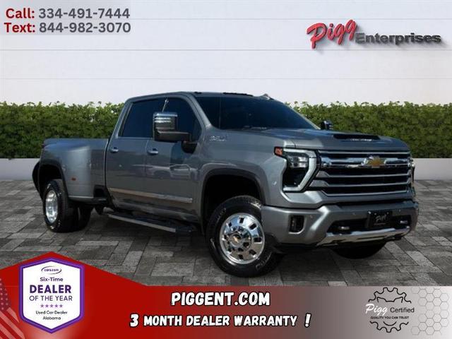 Gray 2024 Chevrolet Silverado 3500HD High Country Crew Cab 4WD Pickup Truck Four-Wheel Drive Automatic