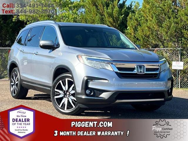 Silver 2020 Honda Pilot Touring FWD with Rear Captain's Chairs SUV / Crossover Front-Wheel Drive Automatic