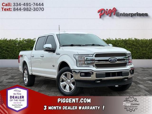 White 2019 Ford F-150 King Ranch SuperCrew 4WD Pickup Truck Four-Wheel Drive Automatic