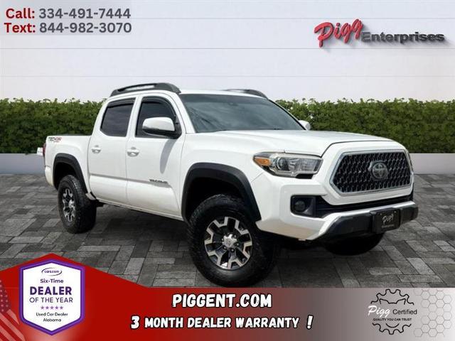White 2019 Toyota Tacoma TRD Off Road Double Cab 4WD Pickup Truck Four-Wheel Drive Automatic