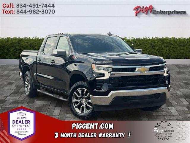 Black 2024 Chevrolet Silverado 1500 Pickup Truck Four-Wheel Drive Automatic