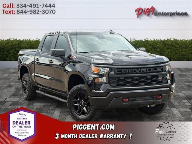 Black 2024 Chevrolet Silverado 1500 Pickup Truck Four-Wheel Drive Automatic