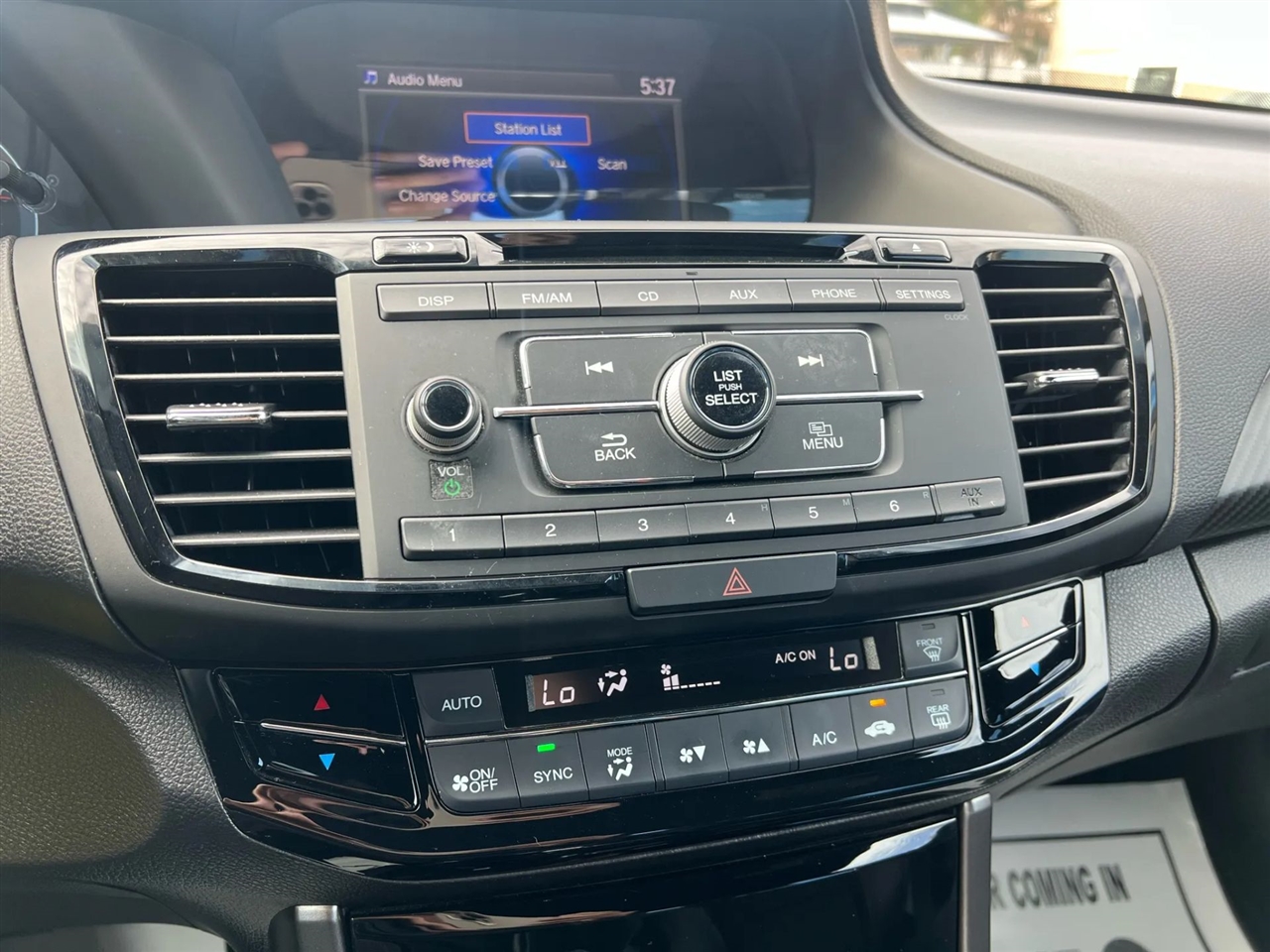 Honda Accord Sport Sedan w/Honda Sensing CVT 2016