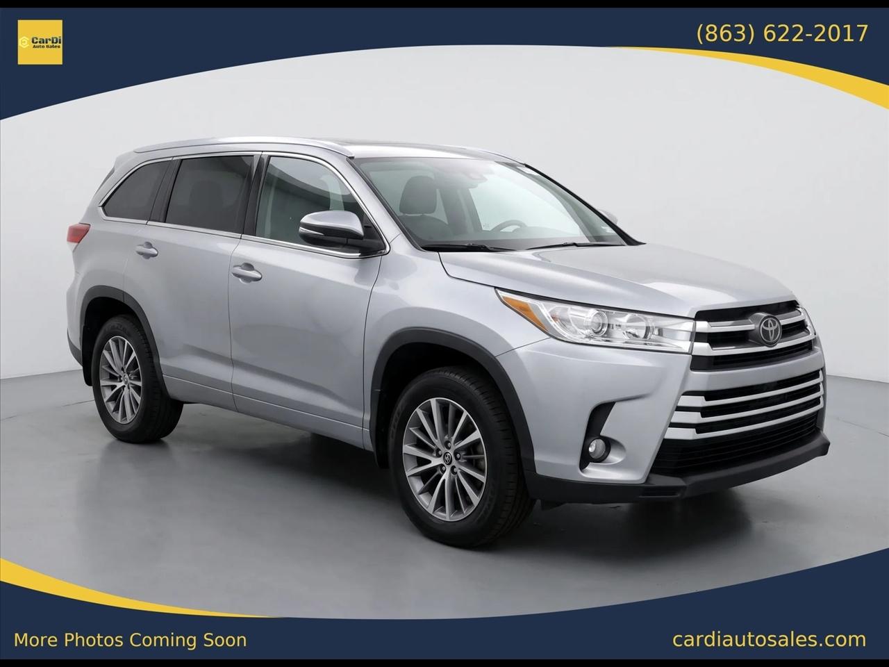 Toyota Highlander XLE FWD V6 2019
