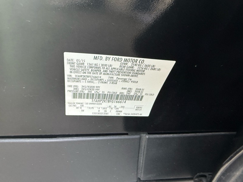 Ford Taurus SHO AWD 2015