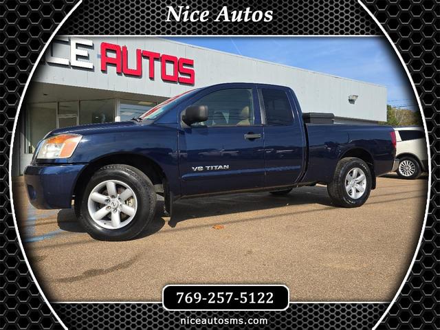 Blue 2011 Nissan Titan Pickup Truck 4X2 Automatic