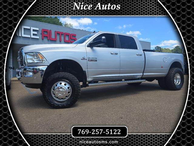 Silver 2016 RAM 3500 SLT Crew Cab LB DRW 4WD Pickup Truck Four-Wheel Drive Automatic