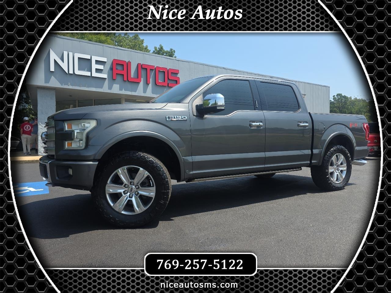 Ford F-150 Platinum 4x4 Short Bed 2016