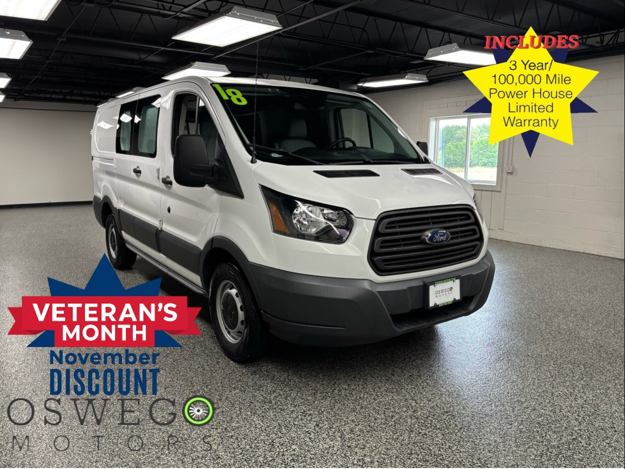 2018 Ford Transit 150 Van Low Roof 60/40 Pass. 130-in. WB