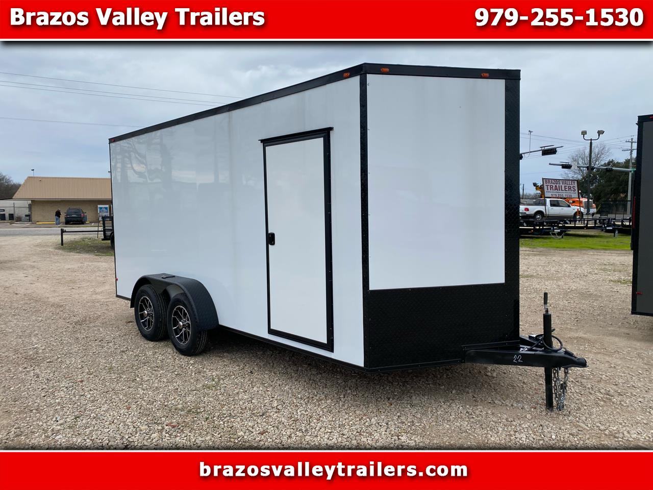 2025 Deep South 7X16TA Enclosed .080 POLYCOR EXTERIOR, BLACKOUT PKG, CUSTOM WHEELS