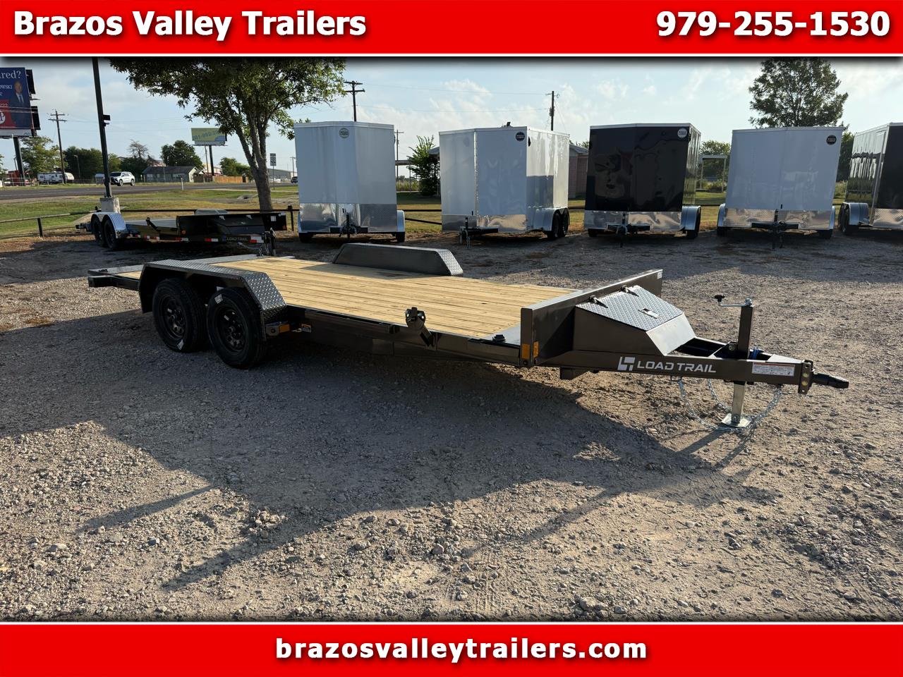 2026 Load Trail Tilt Deck 83X18 POWDERCOATED RAPID LOADER, 3,500LB AXLES