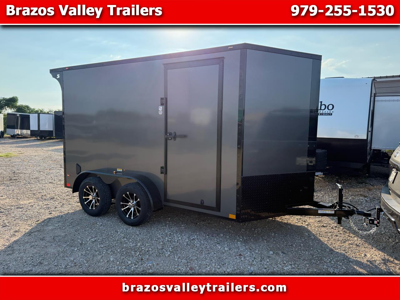 2025 Stallion Manufacturing SM714TA2 7X12 w/.080 POLYCOR, REAR LIGHTED WING, B/O PKG