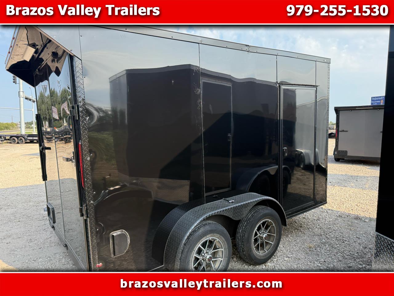 2026 Deep South 7x12TA Enclosed W/WING, BLACKOUT PKG, 7' INTERIOR, .080 POLYCOR