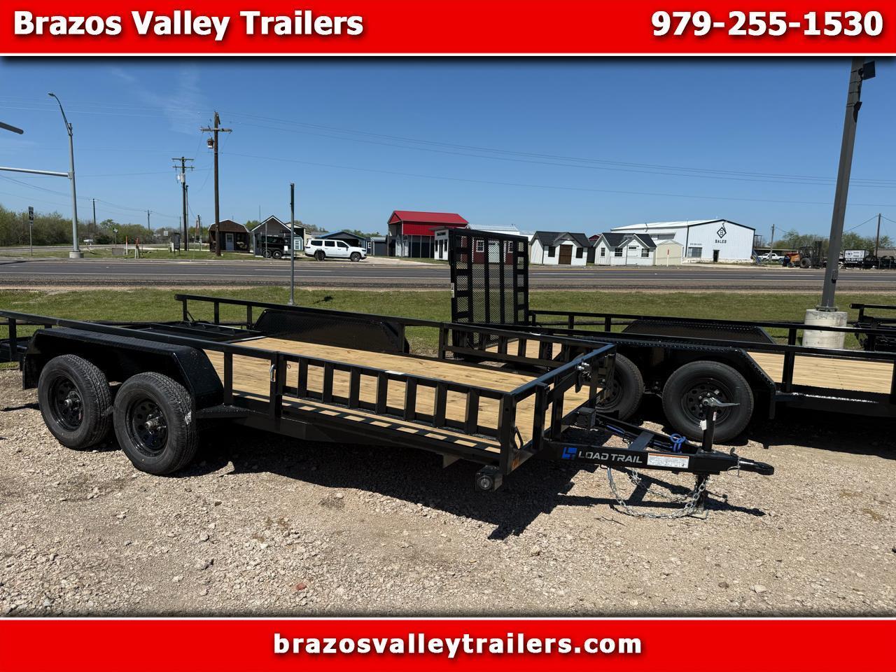 2027 Load Trail Utility 83X16 POWDERCOATED W/HD GATE & SIDE RAMPS