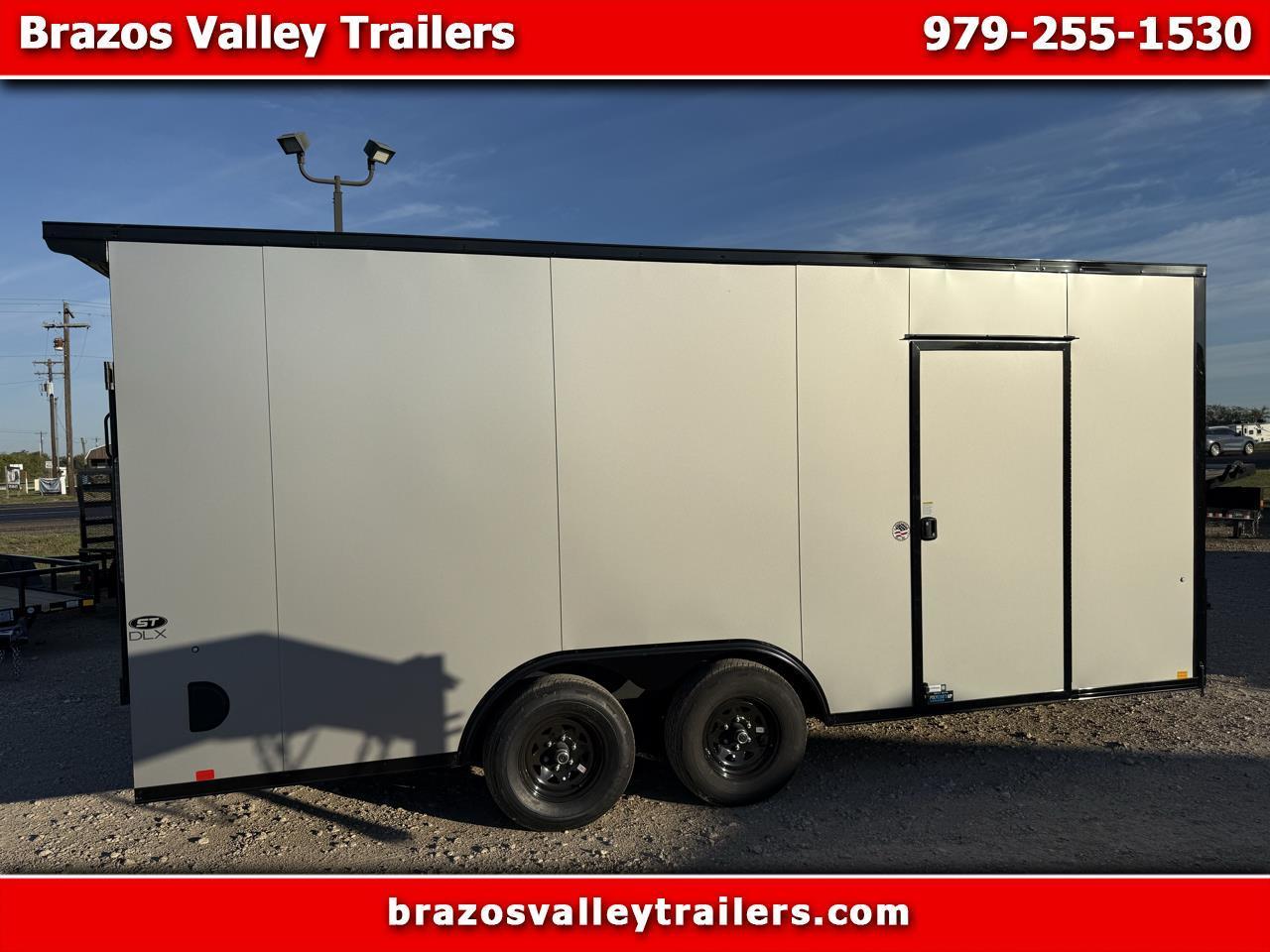 2027 Look ST Cargo Deluxe 8.5X18 ENCLOSED W/REAR LIGHTED WING & BLACKOUT PKG