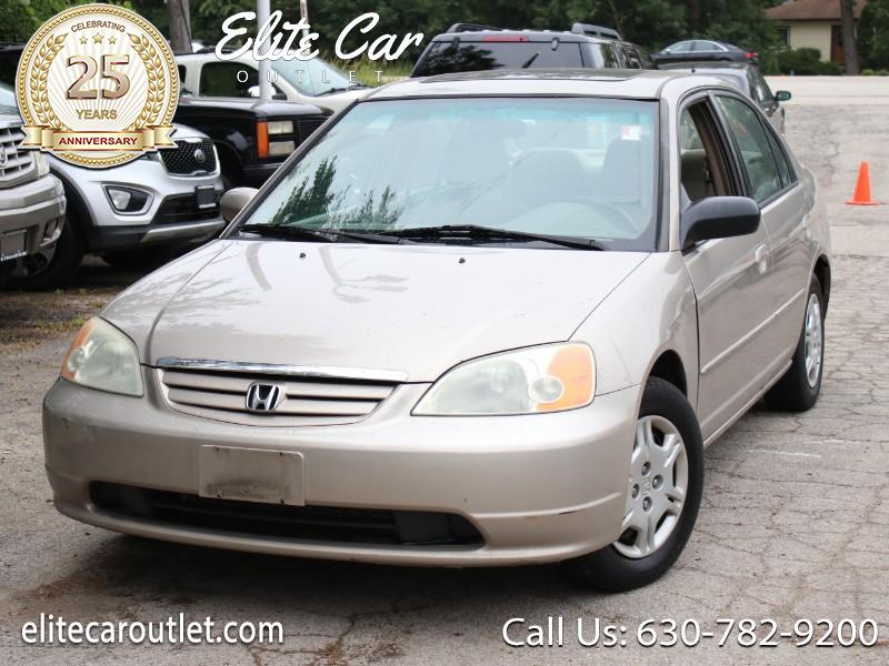 Used 2001 Honda Civic EX sedan for Sale in Elmhurst IL 60126 Elite Car