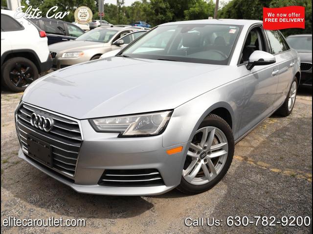Silver 2017 Audi A4 Sedan All-Wheel Drive Automatic