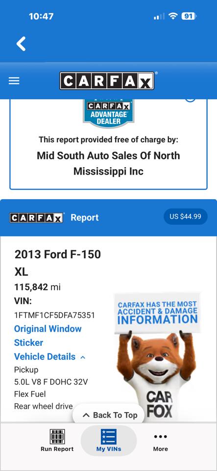 Ford F-150 2WD Reg Cab 122.5" XL 2013