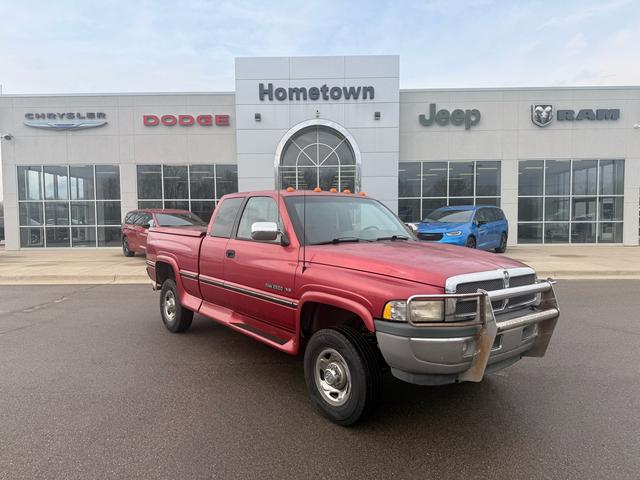 Red 1997 Dodge RAM 2500 ST Club Cab 4WD Pickup Truck Four-Wheel Drive Automatic