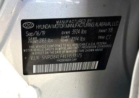 Hyundai Elantra Limited 2020