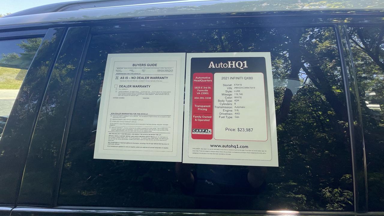 Infiniti QX80 LUXE 4WD 2021