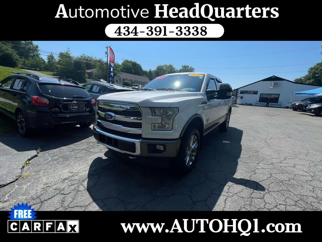 White 2017 Ford F-150 Pickup Truck Four-Wheel Drive Automatic