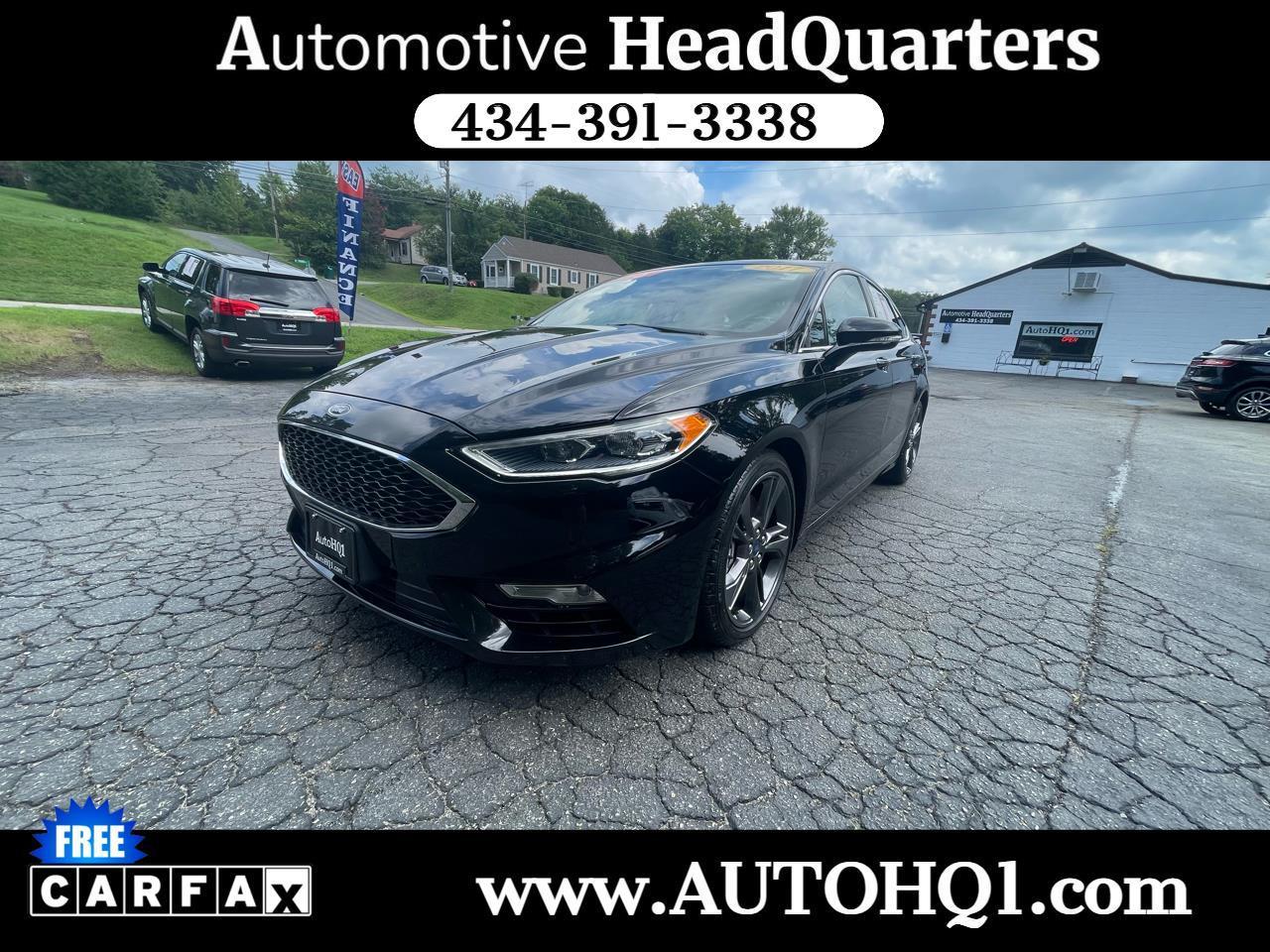 Black 2017 Ford Fusion Sedan All-Wheel Drive 6-Speed Automatic