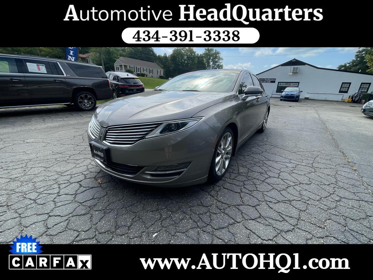 Gray 2016 Lincoln MKZ Sedan All-Wheel Drive 6-Speed Automatic