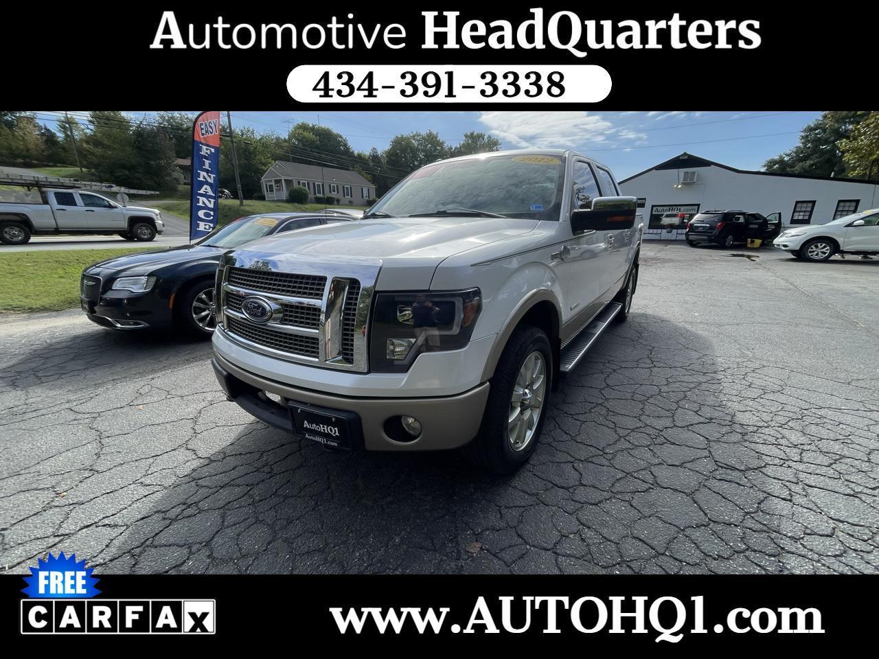 2012 Ford F-150 King Ranch SuperCrew 6.5-ft. Bed 4WD